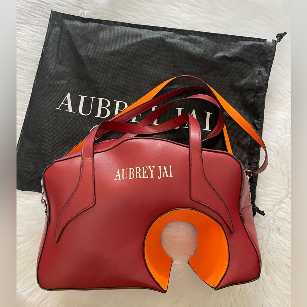 Aubrey Jai Red and Orange Bag